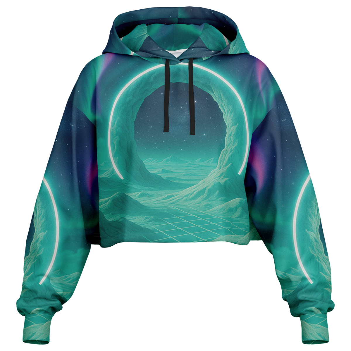 Astral Gateway Cropped Hoodie