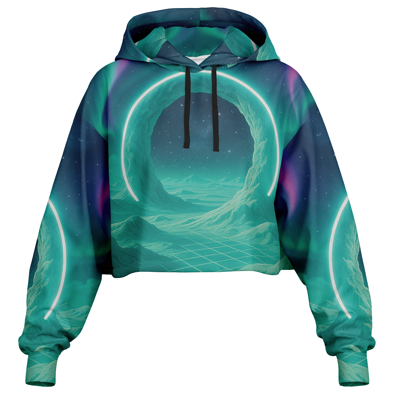 Astral Gateway Cropped Hoodie