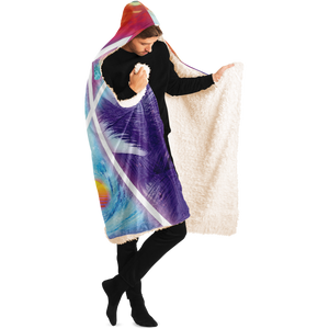 Dimensions Collide Hooded Blanket