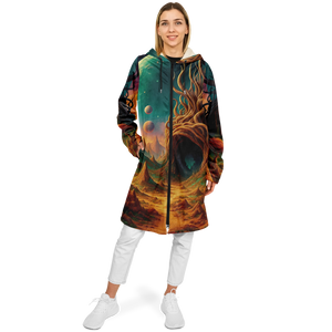 Cosmic Mirage Zip Up Cloak (White Fur)