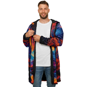 Wonderland Valley Zip Up Cloak (Black Fur)