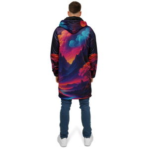 Spectral Heights Zip Up Cloak (Black Fur)