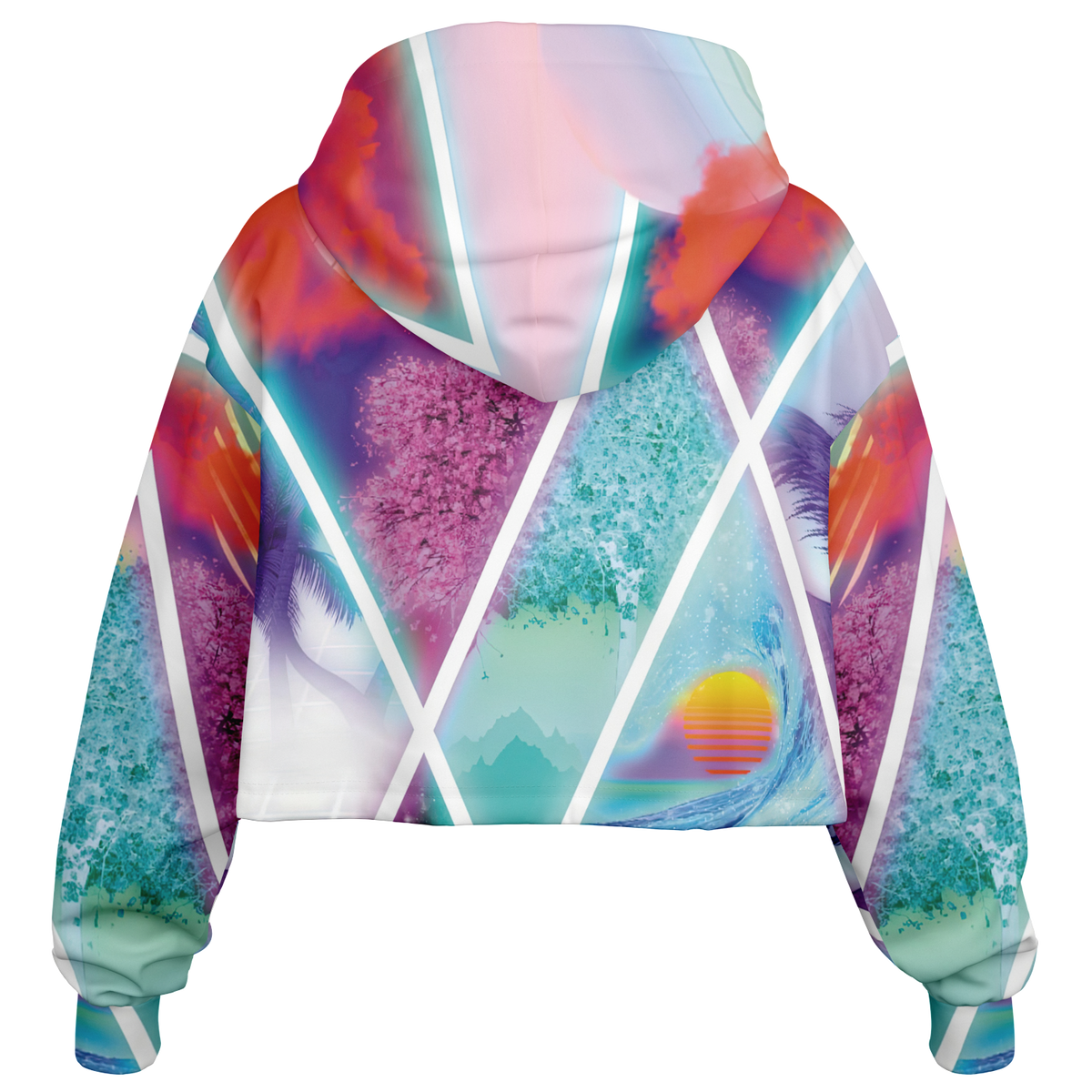 Dimensions Collide Cropped Hoodie