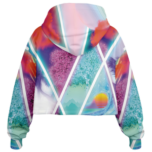 Dimensions Collide Cropped Hoodie