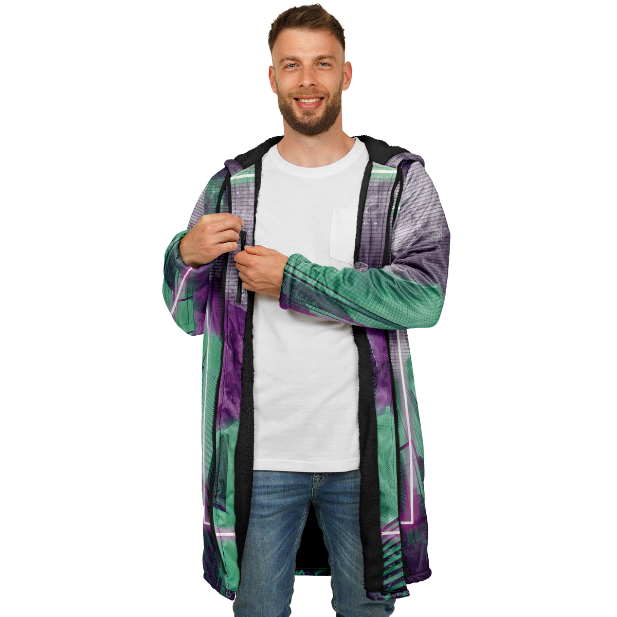 City of Radiance Zip Up Cloak