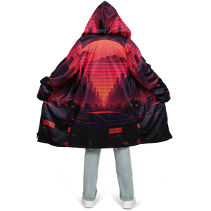 Nightfall Zip Up Cloak (Black Fur)