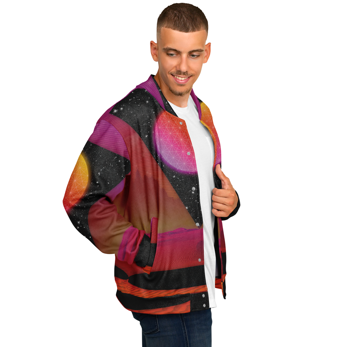 Desert Continuum Varsity Jacket