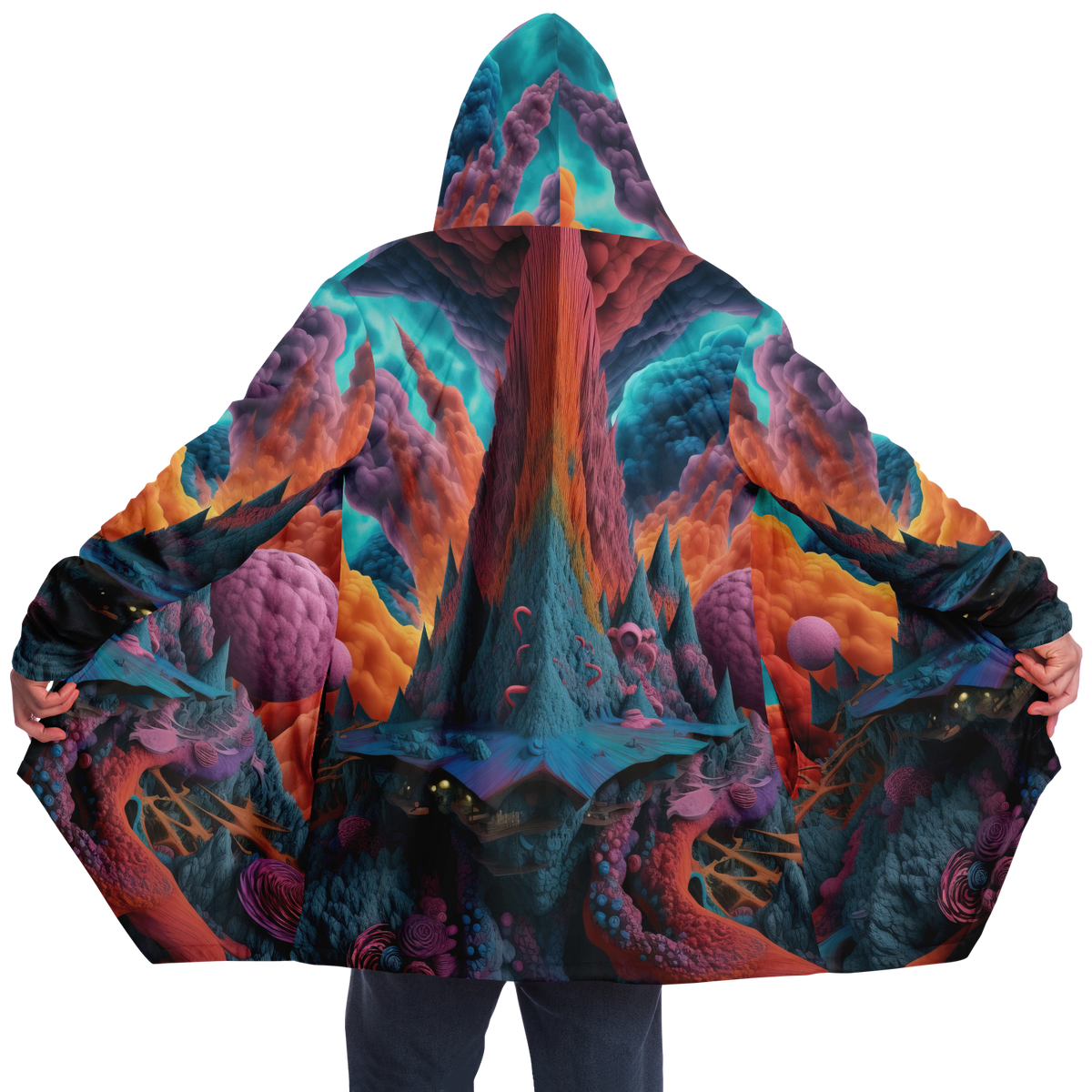 Surreal Summit Cloak (Black Fur)