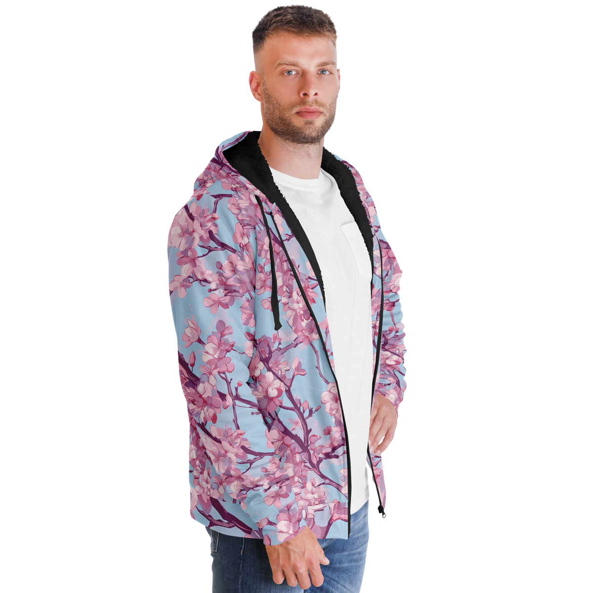 Cherry Blossom Sherpa Hoodie