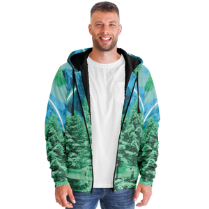 Minty Wonderland Sherpa Hoodie