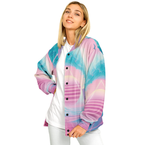 Grid Tide Varsity Jacket