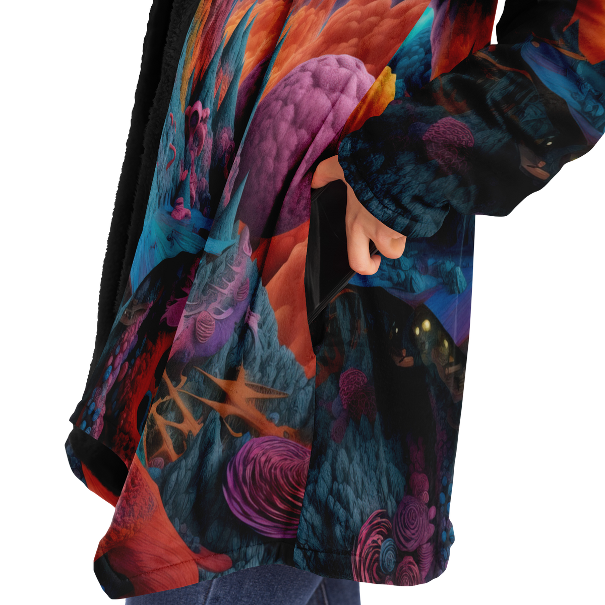 Surreal Summit Cloak (Black Fur)