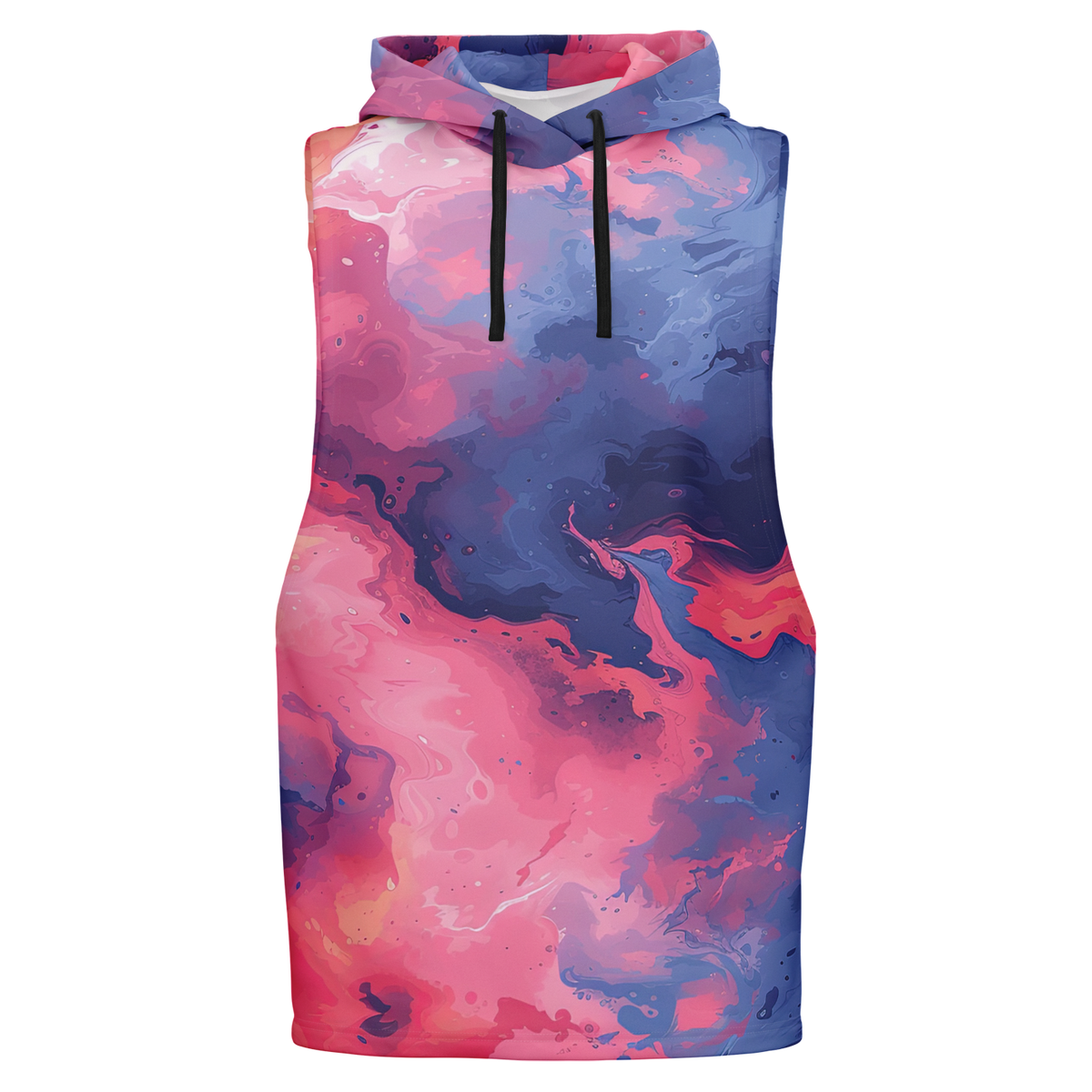 Quantum Tides Sleeveless Hoodie