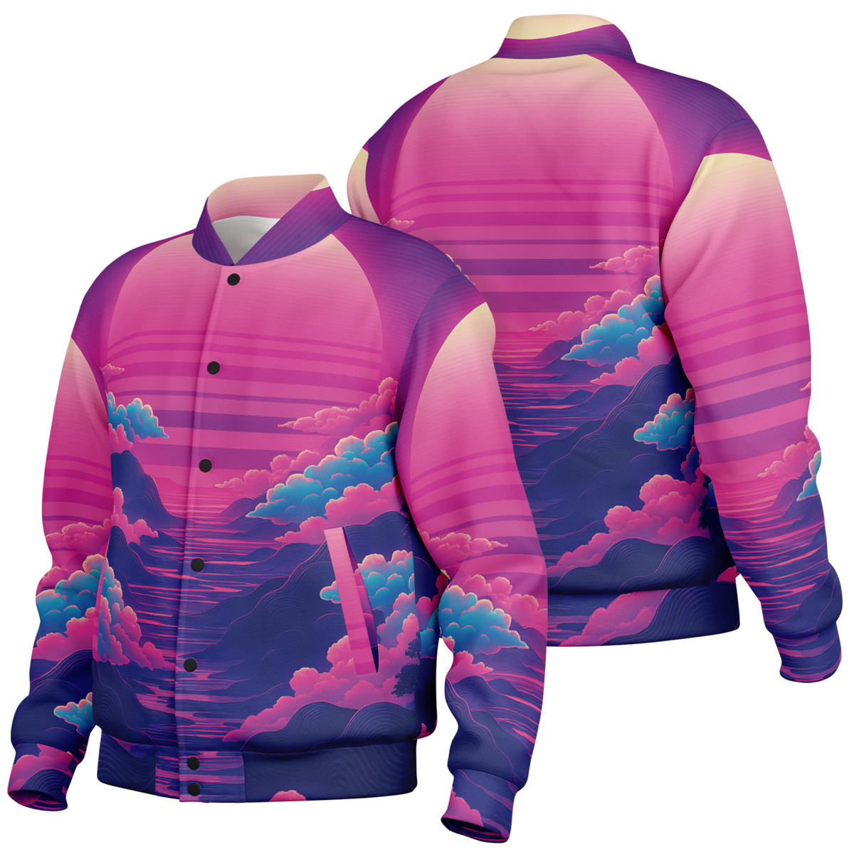 Duskwave Varsity Jacket