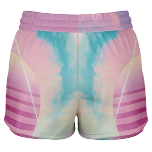 Grid Tide Women's 2-in-1 Shorts
