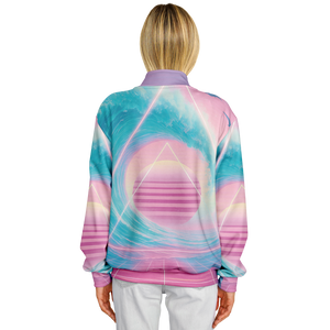 Grid Tide Varsity Jacket