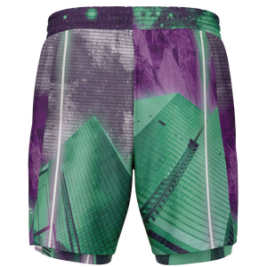 City of Radiance Men's 2 in 1 Shorts