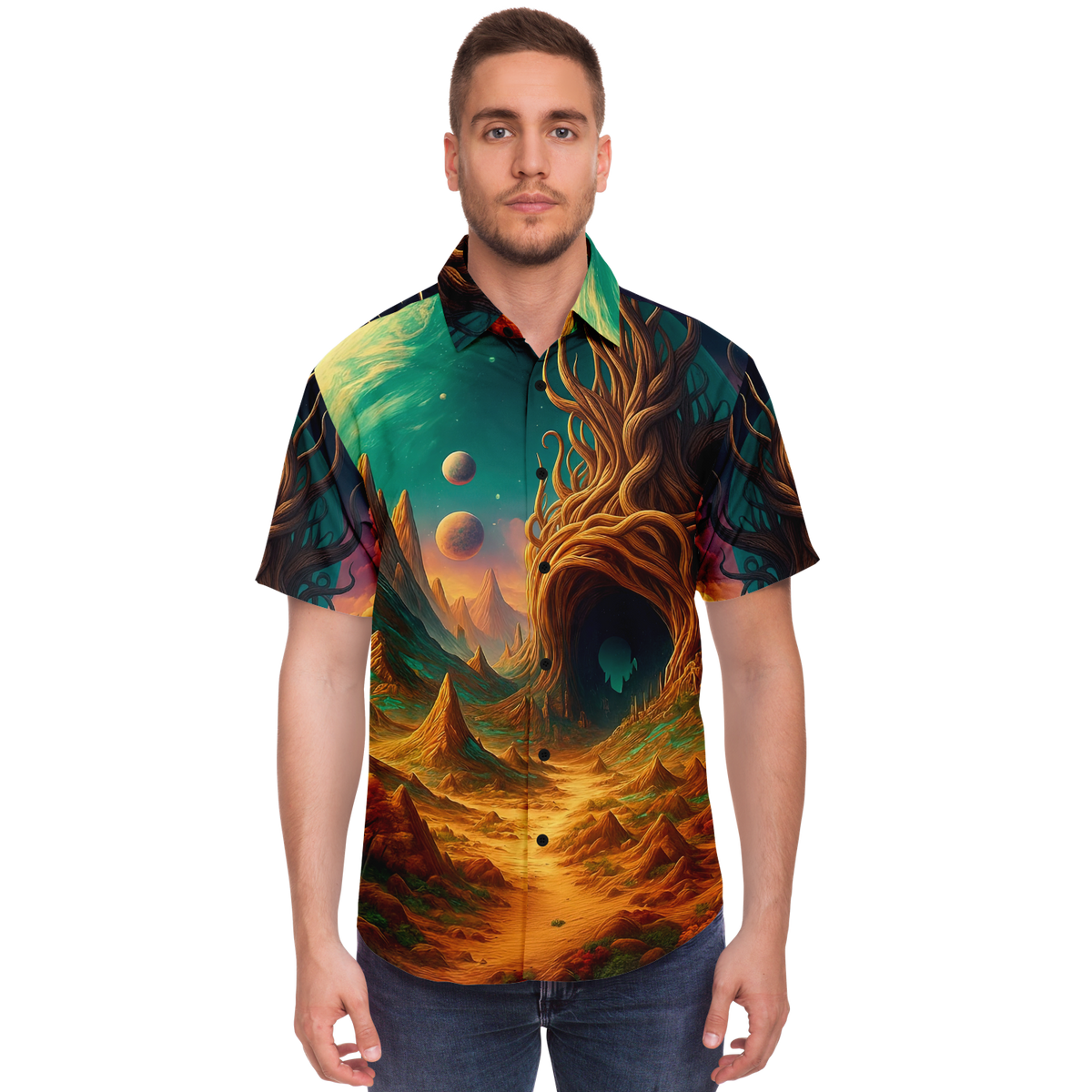 Cosmic Mirage Button Down Shirt