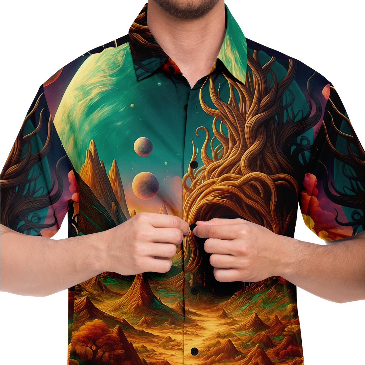 Cosmic Mirage Button Down Shirt