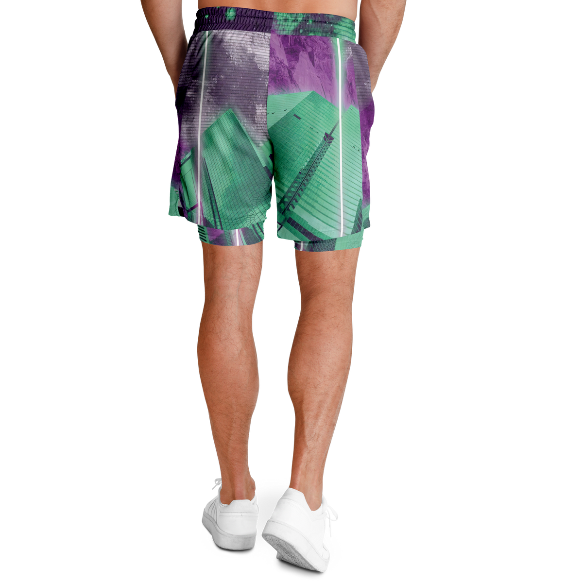 City of Radiance Men's 2 in 1 Shorts