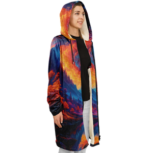 Wonderland Valley Zip Up Cloak (White Fur)