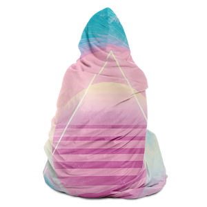 Grid Tide Hooded Blanket