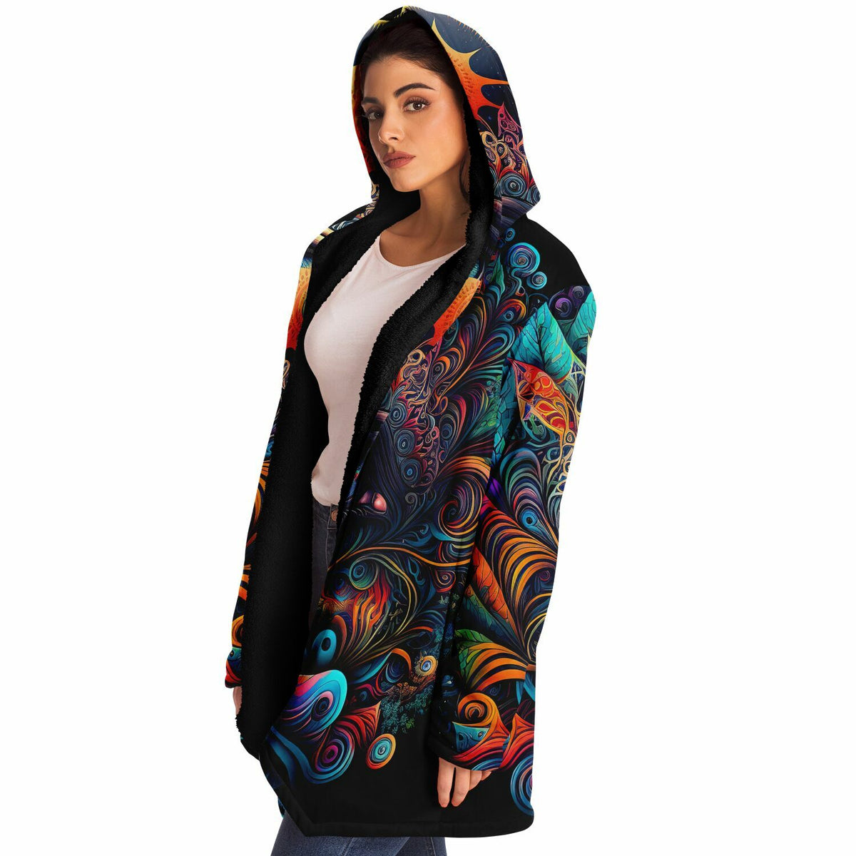 Cosmic Eye Cloak (Black Fur)