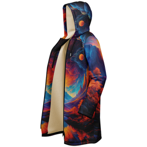 Wonderland Valley Zip Up Cloak (White Fur)