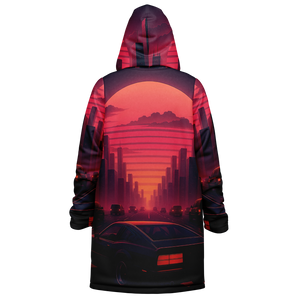 Nightfall Zip Up Cloak (Black Fur)