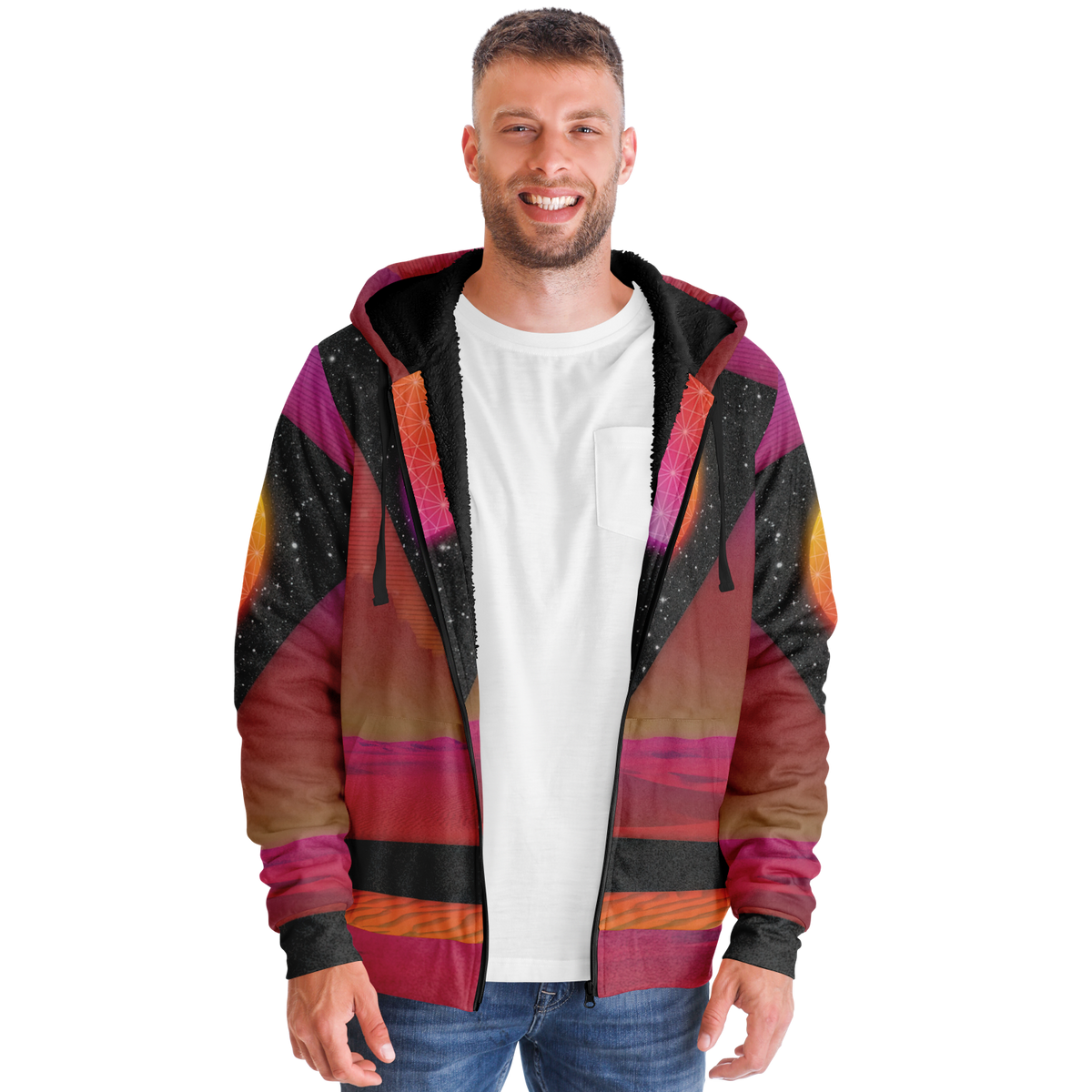 Desert Continuum Sherpa Hoodie