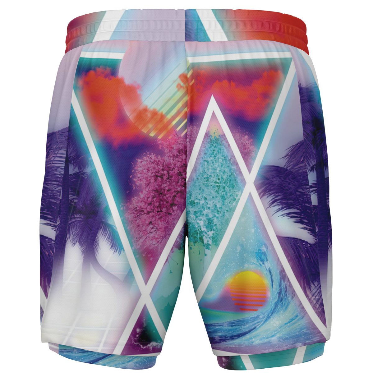 Dimensions Collide Men's 2 in 1 Shorts
