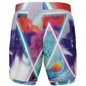 Dimensions Collide Men's 2 in 1 Shorts