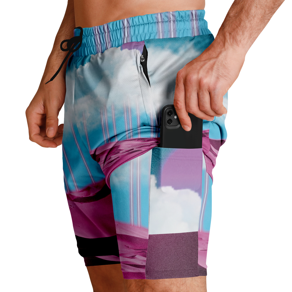 Electric Desert Men's 2 in 1 Shorts