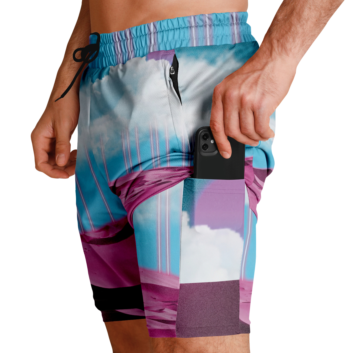 Electric Desert Men's 2 in 1 Shorts