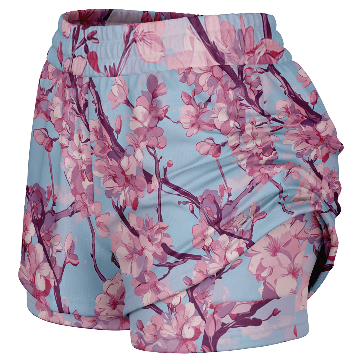 Cherry Blossom Women's 2-in-1 Shorts