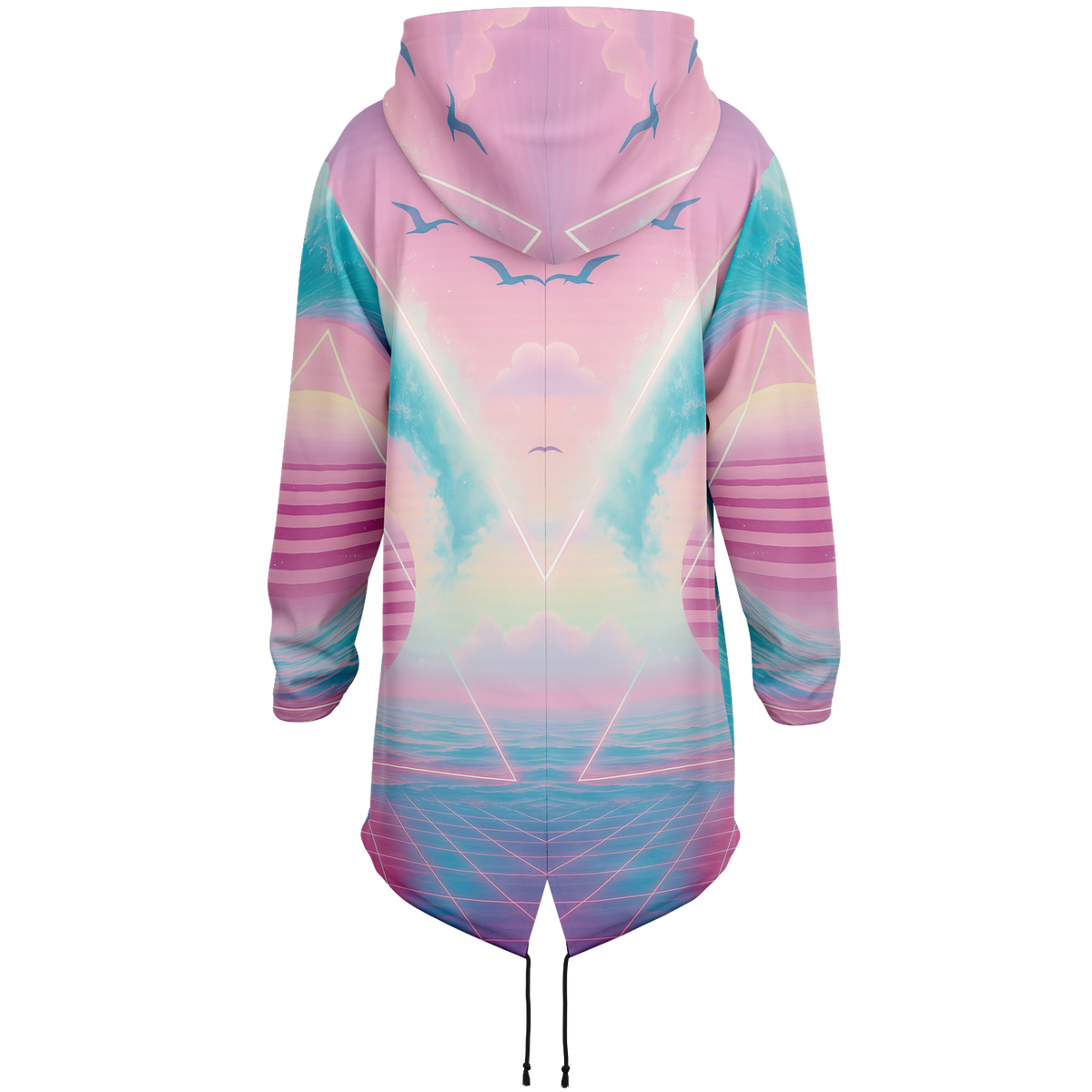 Grid Tide Longline Hoodie