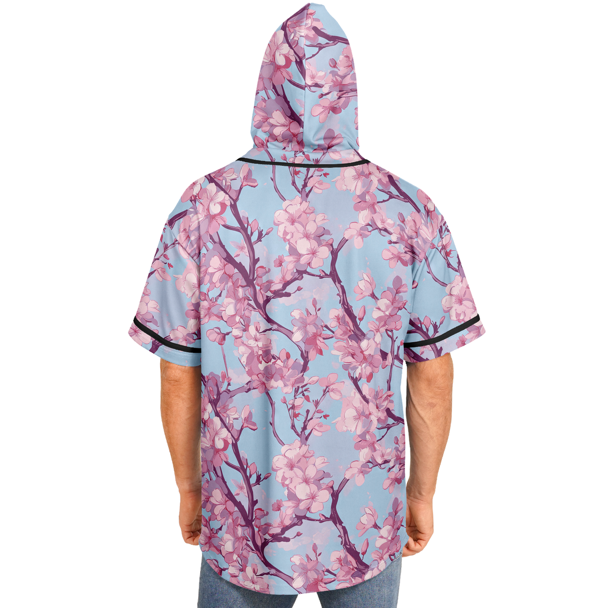 Cherry Blossom Hooded Jersey
