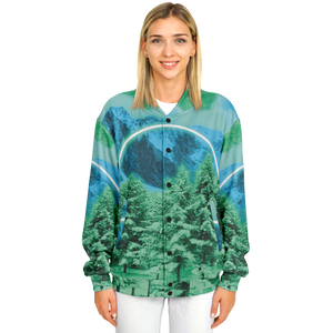 Minty Wonderland Varsity Jacket