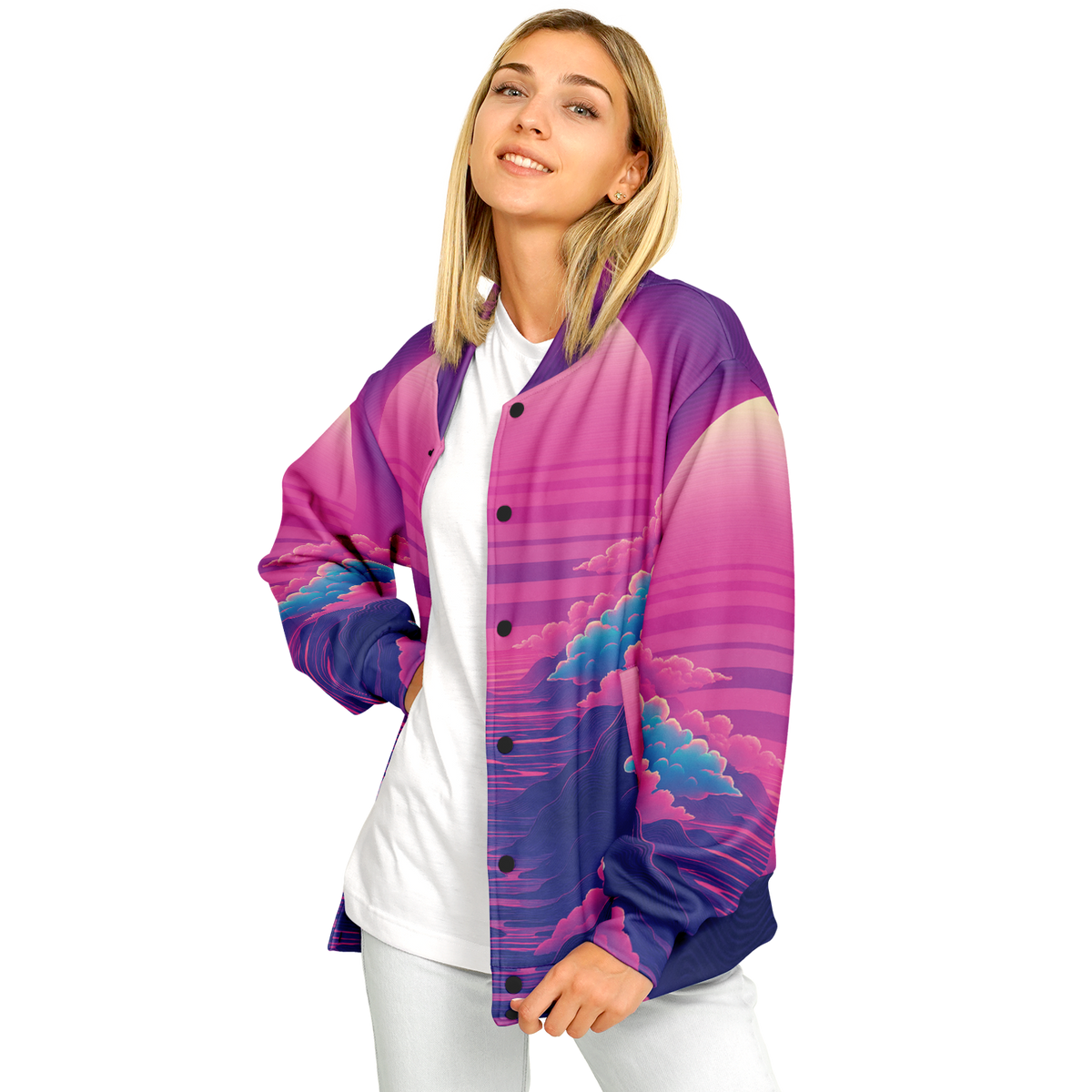 Duskwave Varsity Jacket