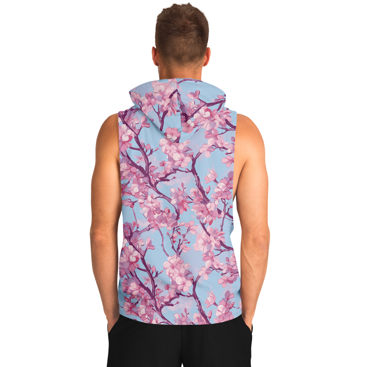 Cherry Blossom Sleeveless Hoodie