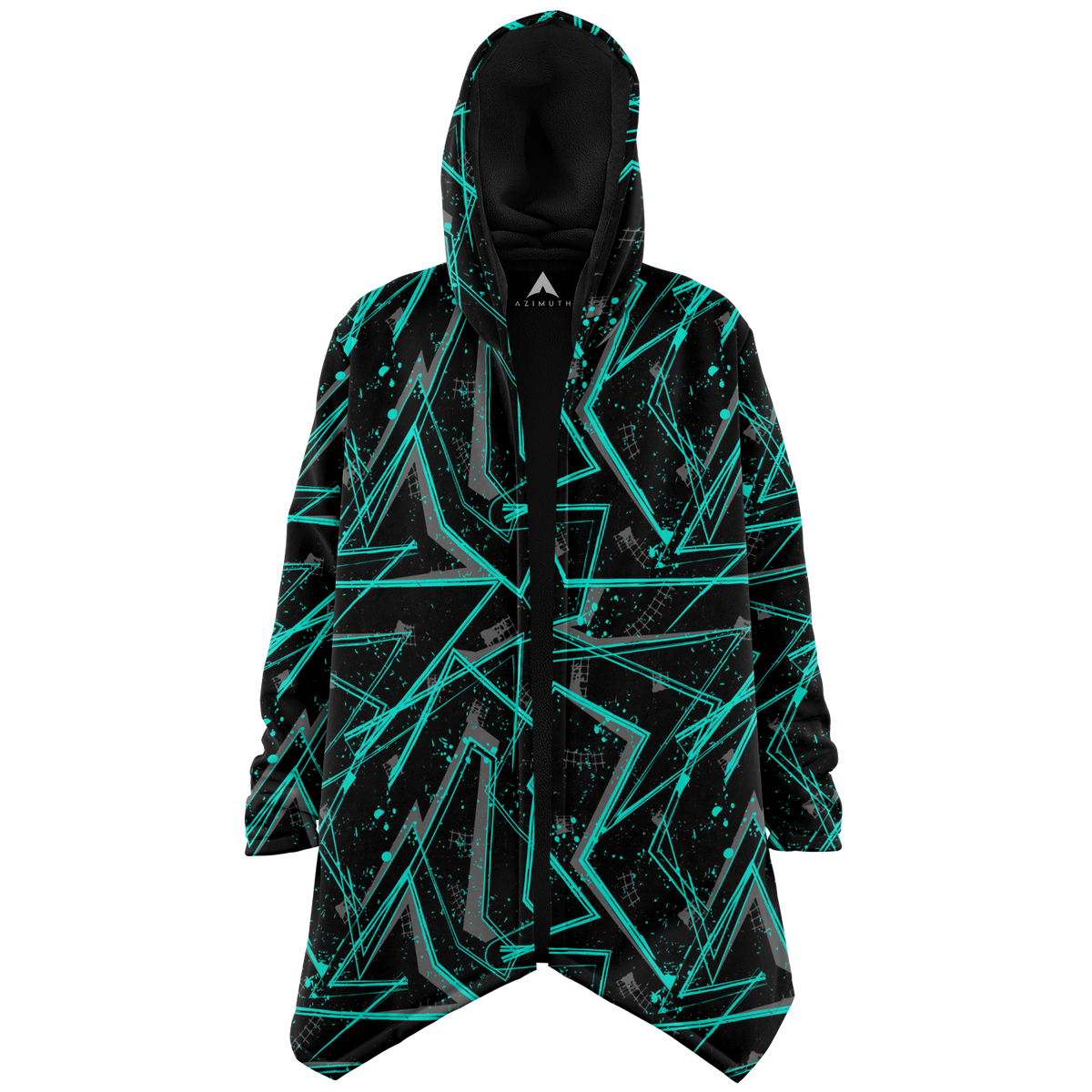 Electrostatic Cloak (Black Fur) - Festival Clothing, Rave Outfits, EDM Gear