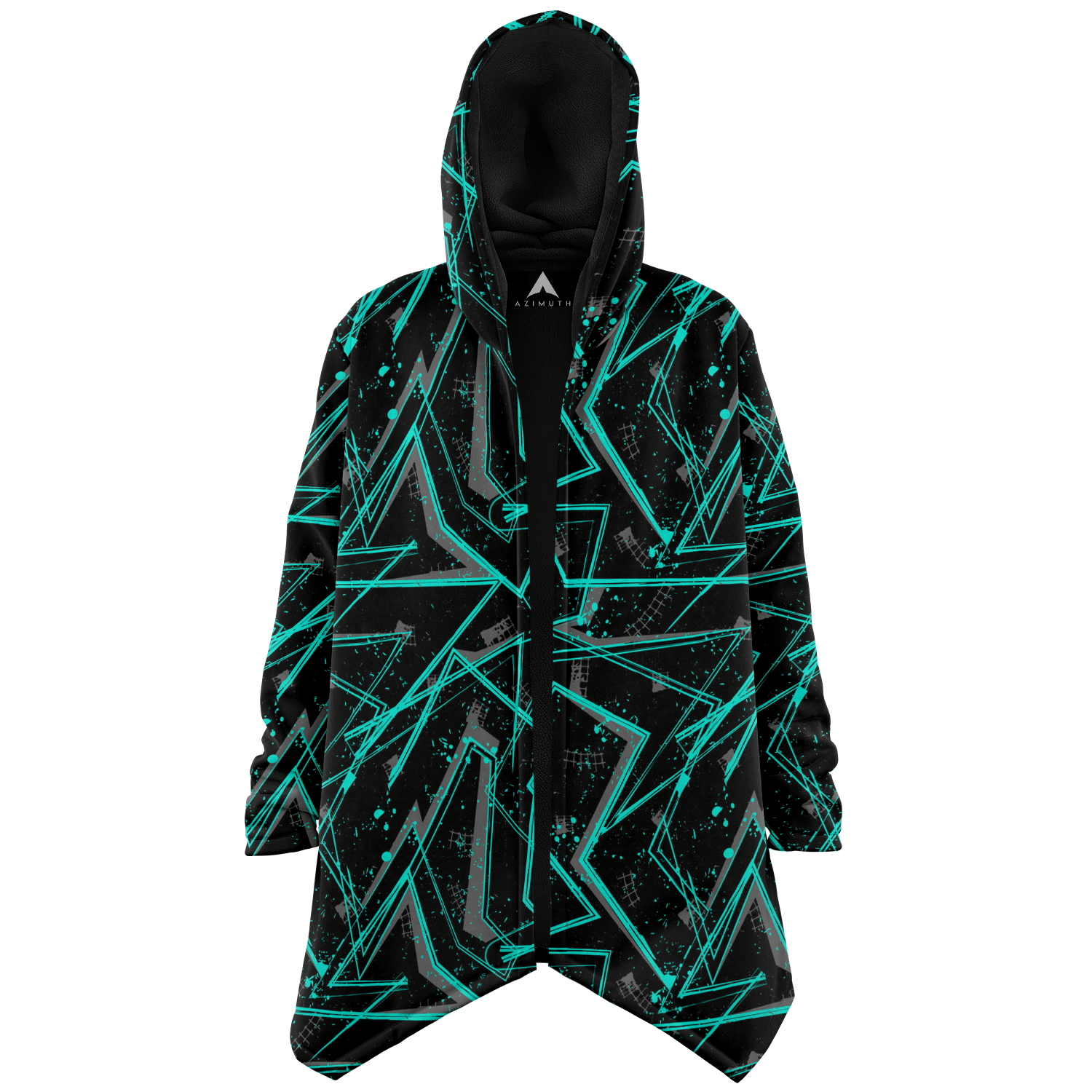 Electrostatic Cloak (Black Fur) - Festival Clothing, Rave Outfits, EDM Gear