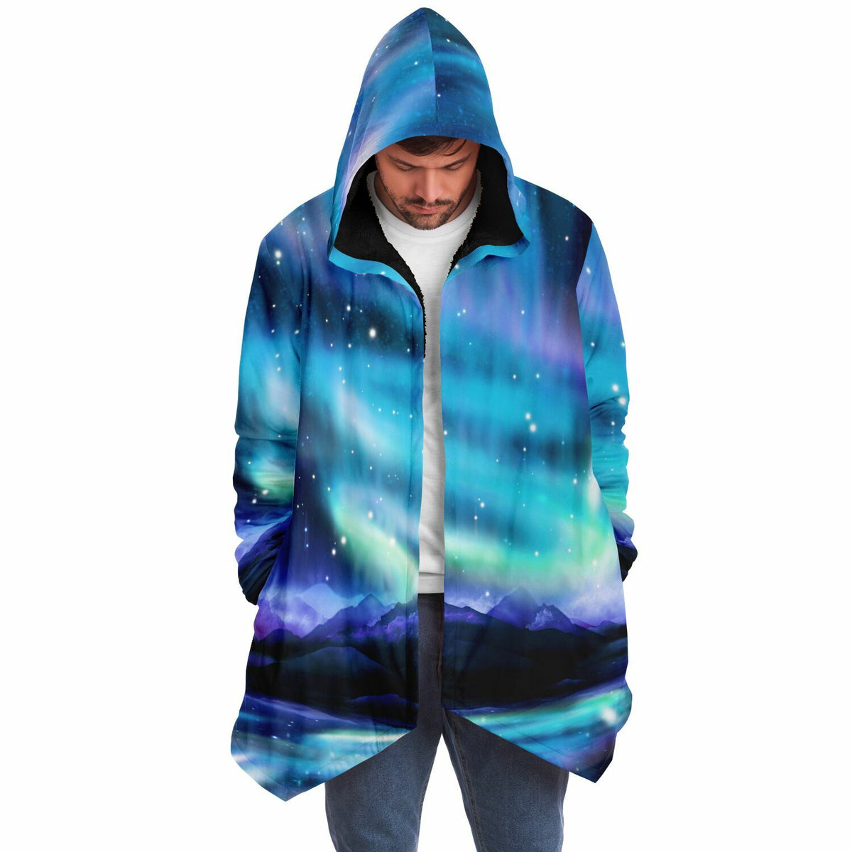 Northern Lights Cloak (Black Fur)