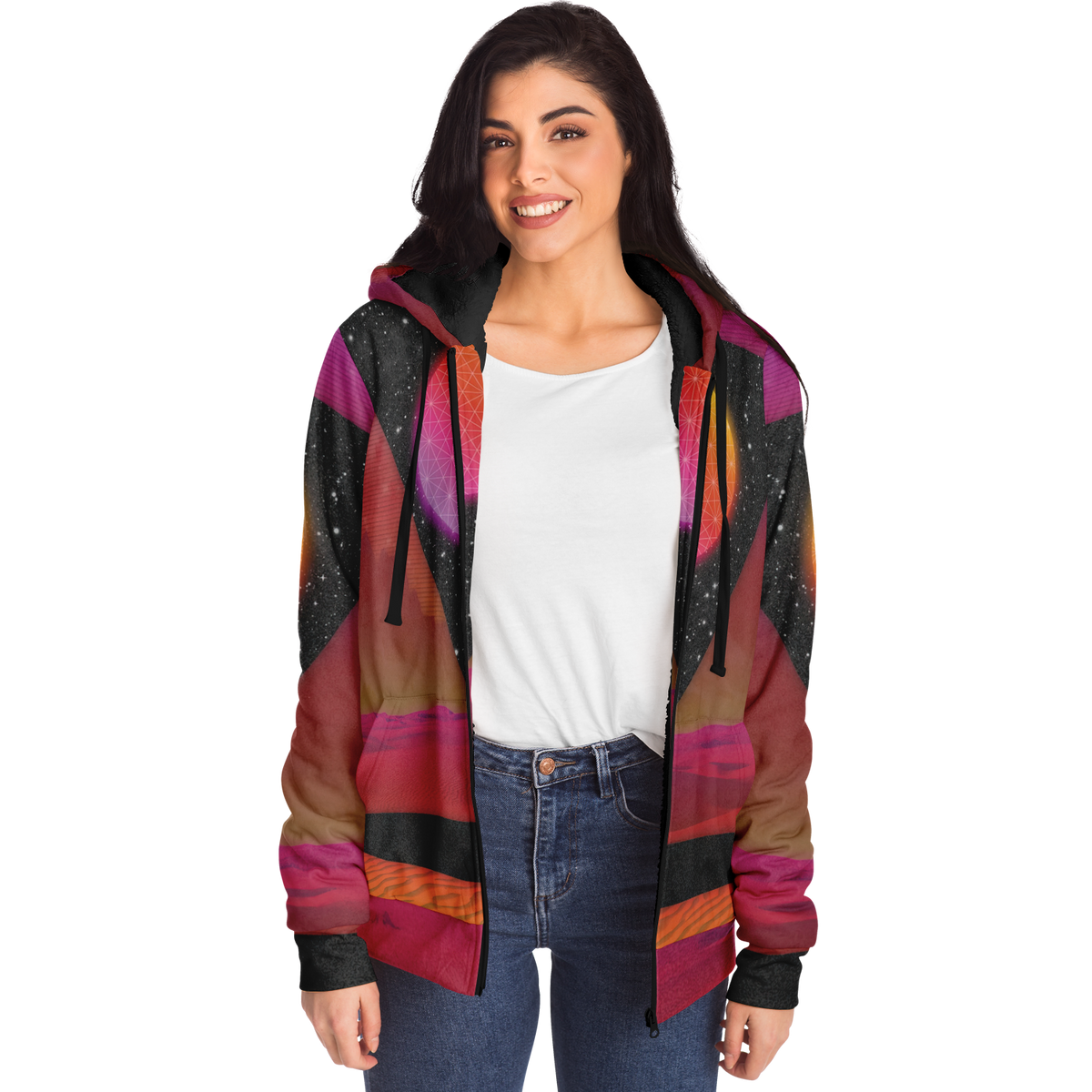 Desert Continuum Sherpa Hoodie