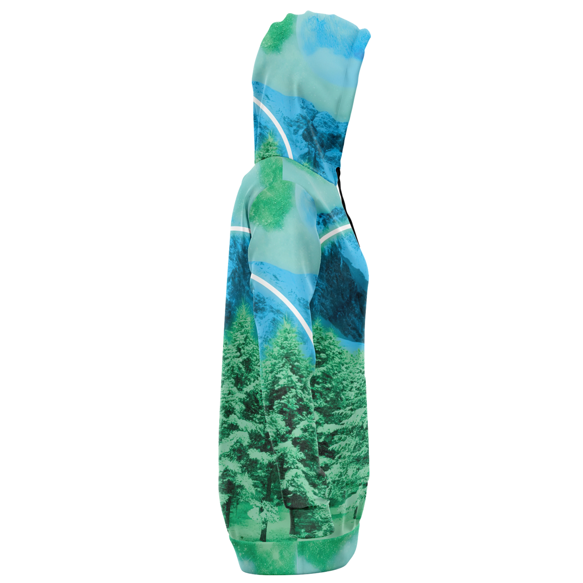 The Minty Wonderland Hoodie Dress