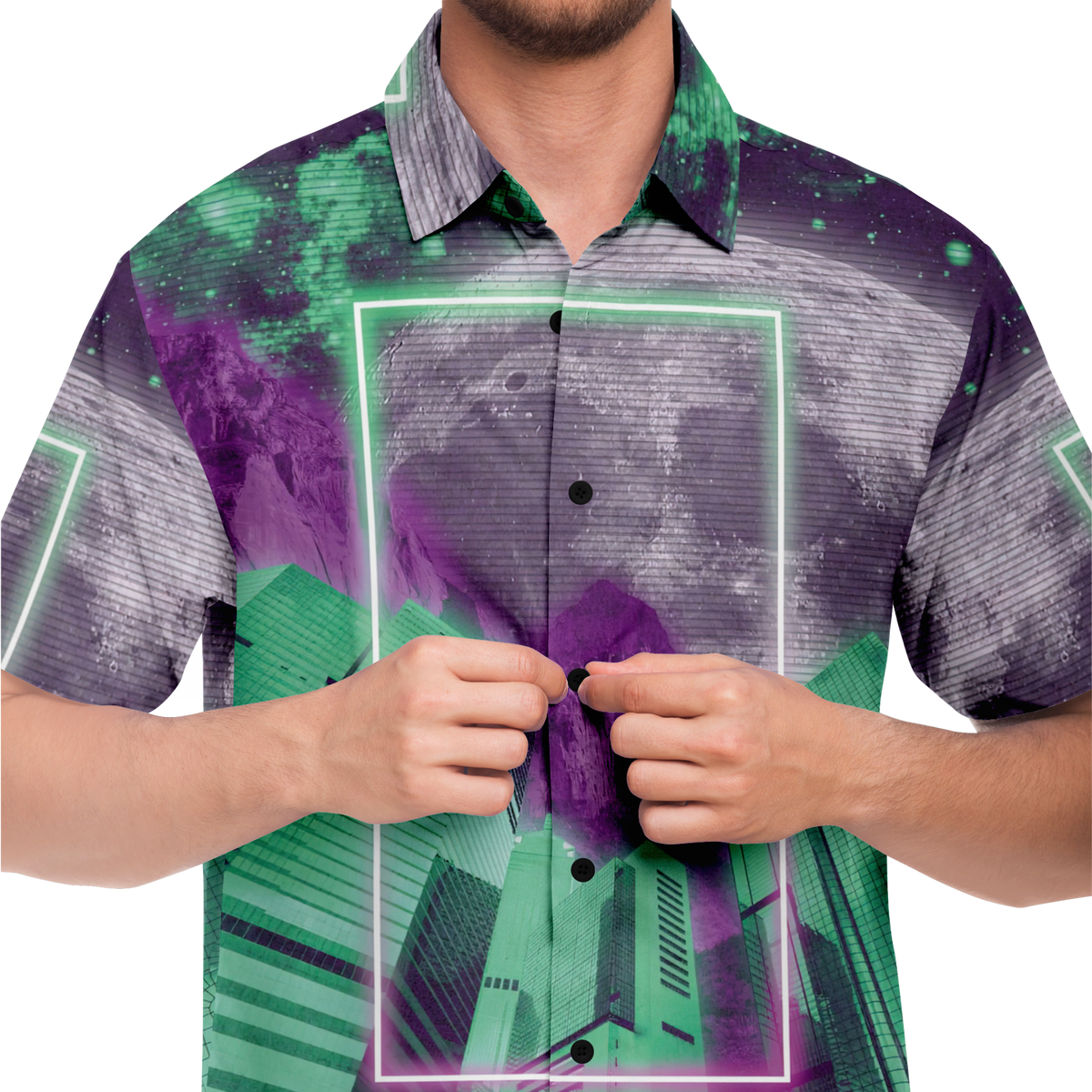 City of Radiance Button Down Shirt