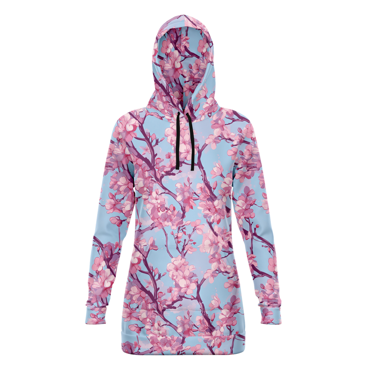 Cherry Blossom Hoodie Dress