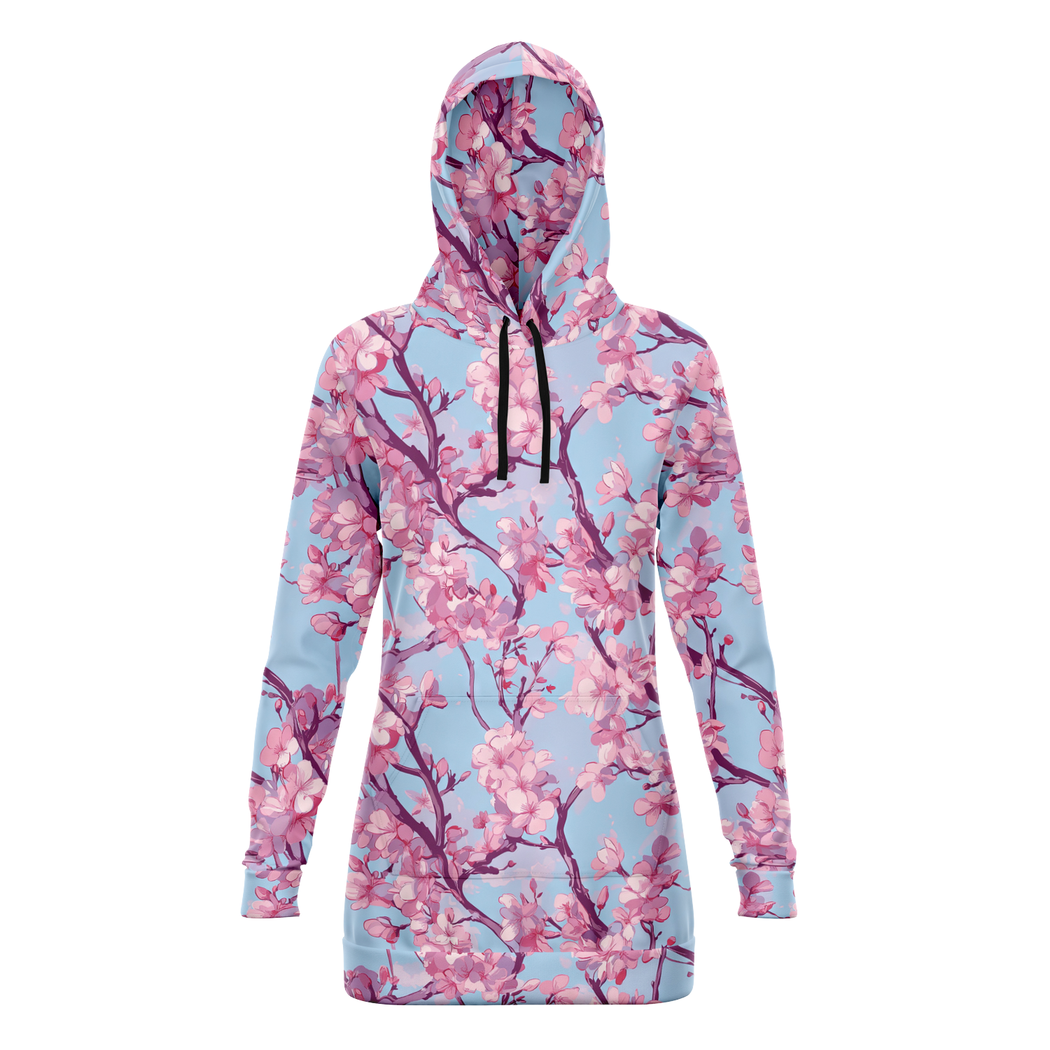 Cherry Blossom Hoodie Dress