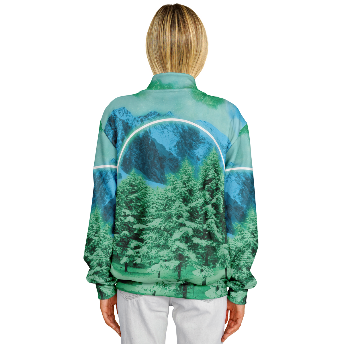 Minty Wonderland Varsity Jacket