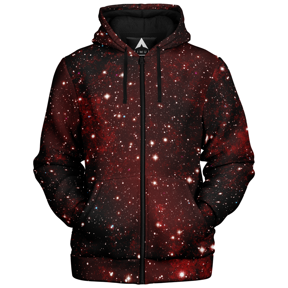 Crimson Space Sherpa Hoodie (Black Fur)